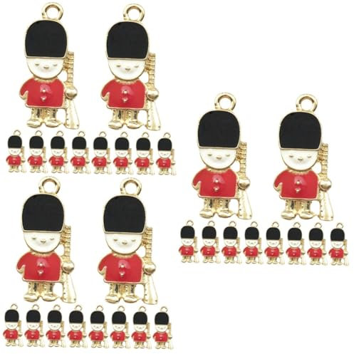 Zerodeko 3 Sätze Nussknacker Zubehör Haaraccessoires Hair Jewellery Armband Charme Schmuck Reize Halskette Nussknacker-anhänger Charms Für Die Herstellung Von Armbändern Metall 10 Stück * 3