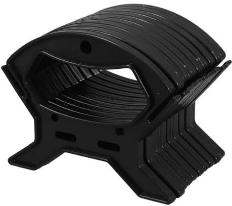 Avvolgicavo Nero in Plastica, Avvolgitore Cavi 10 Pezzi | Arrotola Cavo Efficiente, Stoccaggio per Cord e Tubo, Uso Casa Ufficio