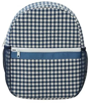 Gyios Zaino Scolastico Plaid per Gli Studenti Leggero da Campeggio Borsa di Libro Dimensioni Grandi E Piccole Le Ragazze-m Blu
