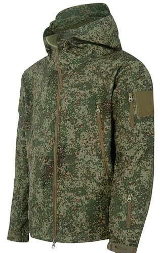 Generisch Camouflage Jacke Herren Taktische Camouflage Jagd Bundeswehr Military Army Paintball Armee Armee Outdoor Sport Winddichte Warm Herren Jacke Winter L