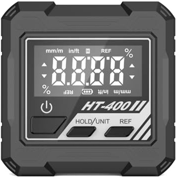 Niveles de transportador digital de grado de ingeniería, ABS ligero, dispositivo de medición de ángulos de construcción para tareas, transportador digital, niveles de inclinómetro
