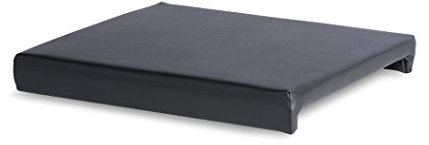 expendio Sitzkissen Hamburg 46x42 cm Kunstleder schwarz Klemmkissen Polsterkissen Bank Sitzbank Hocker