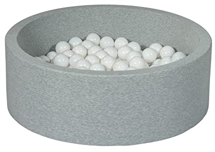 Velinda Piscina Infantil para niños de Bolas Pelotas 150 Piezas (Colores de Bolas: Blanco)