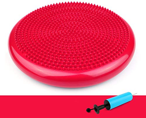 Balance-Kissen, aufblasbare Anti-Rutsch-Stability Board for Physio, Haltung & Fitness, extra dick Wobble-Kissen (Durchmesser: 34 cm / 13,4 Zoll) Balance Board Fidget-Kissen for Erwachsene Kinder