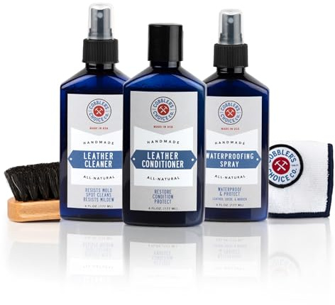 Cobbler's Choice Essential Leather Kit - Premium Shoe Care - All Natural Ingredients - Unbeatable Quality!