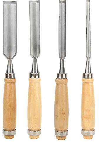 Legno durevole 4 pezzi Utensili intaglio in legno Utensili carpenteria Scalpello in legno anticorrosione per la lavorazione del legno