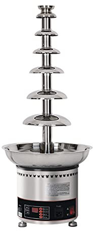 AIZYR Máquina Eléctrica De Fuente De Fondue De Chocolate Calentador De Inmersión Choco Melts De Acero Inoxidable para Restaurante De Fiesta En Casa (Funciona 12 Horas Continuamente),220v,7 Tier