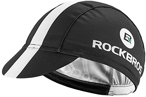 ROCKBROS Fahrrad Kappe Unterhelmmütze Fahrradmütze UV-Schutz für Damen Herren Sport Hut Atmungsaktiv Anti-Schweiß 54-61 cm