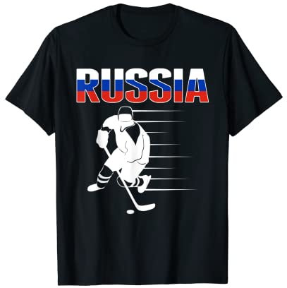 Russland Eishockey Fans Trikot Russisches Hockey Team Supporter T-Shirt