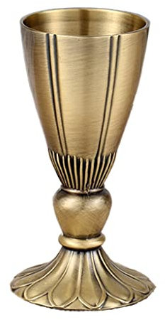 Wine Vodka Goblet 25ml Vintage Bronze Liquor Spirits Cup Liqueur Glass Engraving Wedding for Party Gift Decoration (A 25 ml)