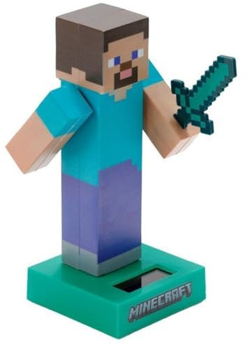 Puckator FF139 Steve - Minecraft Solar Pal, Mehrfarbig