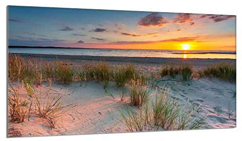 Herdabdeckplatte 90x52 cm Ceranfeldabdeckung Strand Sonne