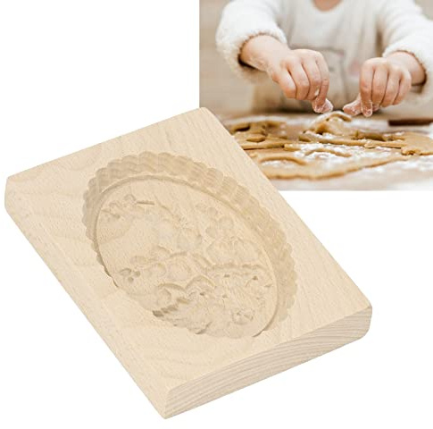 Topyond ausstechformen,Holz Keksausstecher, Mondkuchenform,Plätzchenformen Set, Kuchenform, Geschnitzter Pressstempel, Keksausstecher Für Die Küche Zu Hause(Baum) Ostern Geschenk