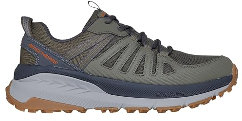Skechers Men's Switch Back Venture Seeker Trainer, Gris, 45.5 EU