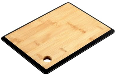 KESPER | Planche à découper, Matériel: bambou, Dimension: 27 x 19 x 1,5 cm, Couleur: Marron, Noir | 58270