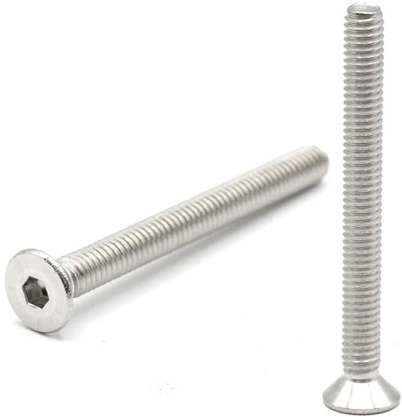 20x Vis FHC M4 x 40mm inox - Vis fraisée 6 pans creux en Acier Inoxydable A2 - ISO 10642 Vis à métaux tête fraisée filetage complet Vis métrique pour écrou, clé allen M4x40