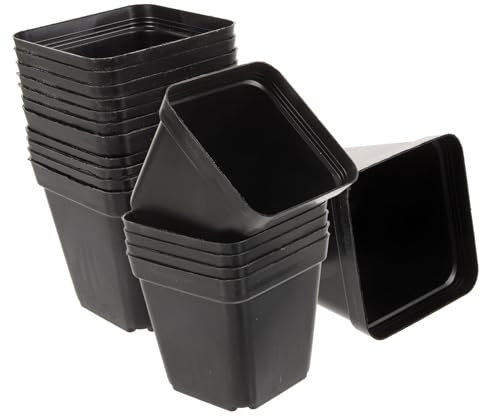 Milisten 120pièces Pots De Pépinière Carrés Plastique avec Drainage pour Plantes Succulentes Et Fleurs Pots De Plantation pour Jardinage