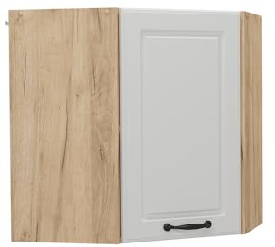 Vicco Armario Colgante de Esquina R-Line, Blanco casa de Campo, 57 cm