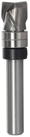 AKYLIN Fraise à Affleurer Spirale à Tige de 8 mm, Coupe de Compression Up&Down, Pour Défonceuse, Rainure en Spirale, Diamètre de Coupe 12 mm, Longueur de Coupe 12,7 mm