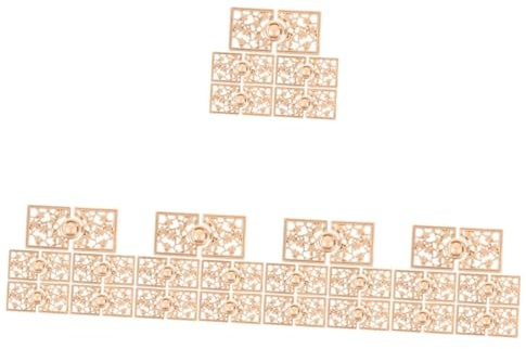 SHINEOFI 5 Set Fibbia Hanfu In Metallo Con Fiore Di Prugna Quadrato Mantello Colletto Alto Patta Con Fibbia Da Spalla 5 Paia 1 Set Stile Quadrato Con Fiore Di Pesco 5 paia*5