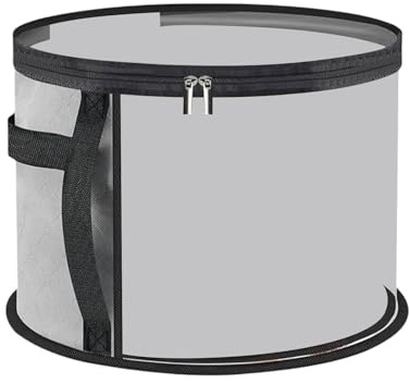 Oversized Clear Hat Box Storage Bag For Women 2025 Upgrade Holds Up To 7 Caps Cowboy Hat Organizer For Closet Wide Brims Hat Case With Carrying Handles Trapezoid Storage Bins for Closet (Grey, A)