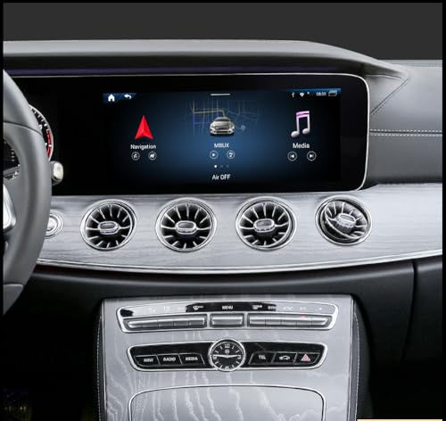 3-in-1 Android-AI-Box für Mercedes C257 CLS-Klasse NTG5.5 mit 12,3 Non-Touch, kabelloses CarPlay und Android Auto Vollbild, Zugriff auf Spiele, Musik, Netflix, Spotify, Facebook-Navigation (128 GB)