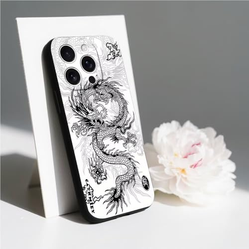 PAIXIKYZ Compatible con Motorola Moto G22 Funda Suave TPU Antichoque Dibujo Dragón