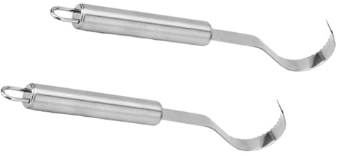 NUOBESTY Râpe à Chocolat et Racloir à Fromage 2 Pièces en Acier Inoxydable, Couteaux à Racler Ergonomiques Cuisine, Ustensiles Cuisine Inox Adaptés Maison, Restaurant et Pâtisserie