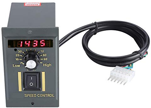 FTVOGUE Regolatore di velocità del Motore, Interruttore Regolatore Continuo Regolabile Digitale, 0-1450 Giri/min, Ideale per Apparecchi CA Come Ventilatori e Riscaldatori (250W)