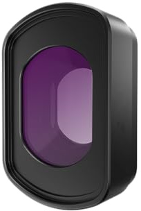 para dji Pocket 4 Kit de filtros magnéticos,filtros CPL/UV/de contaminación lumínica/Gran Angular/Negros Suaves de 1/4 con Revestimiento Nano para Pocket 4 (Convertidor Gran Angular)