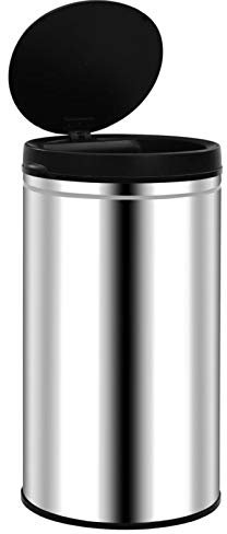 Kshzmoto Plus automatique Poubelle à capteur 60 L en acier inoxydable automatique Ouvrir et fermer Déchets de cuisine Poubelle