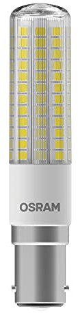 OSRAM LED Star Special T SLIM, schlanke LED Spezial Lampe, B15d Sockel, Warmweiß (2700K), Ersatz für herkömmliche 60W-Leuchtmittel, 1 Stück (1er Pack)