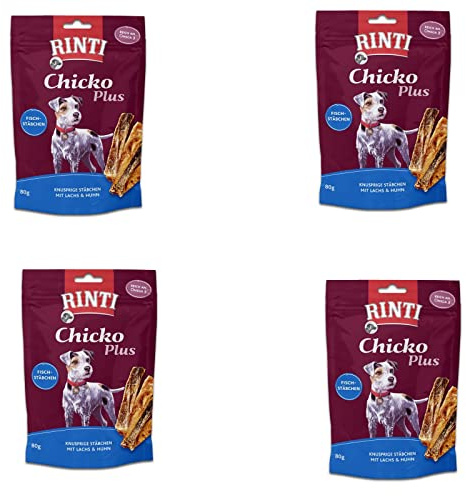 RINTI Chicko Fischstäbchen mit Lachs & Huhn - Bundle 4 x 80g