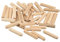 sourcing map Bois Goujons 50pcs 4x20mm(5/32x3/4) Goujons Biseauté Terminaux Bois Chevilles Four Séché Bois Dur pour Menuiserie Meubles Étagère