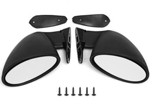 Persistence Style Gauche et Droite Voiture Classique RéTro Porte Aile RéTroviseur RéTroviseur Vintage Mat Universel Noir