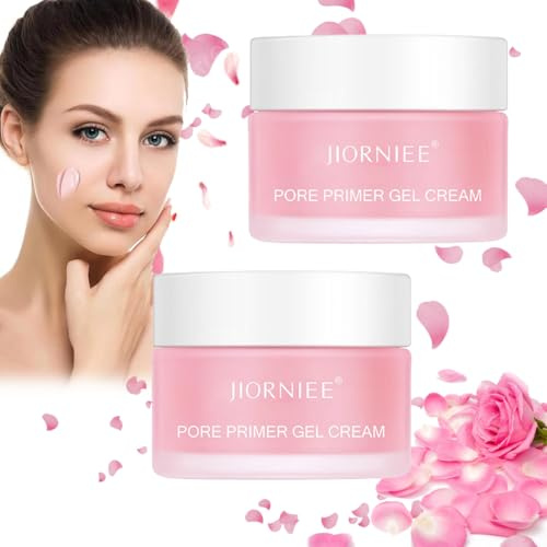 Pore Primer Gel Cream – Gel Crème Primer Pour Pores Invisibles & Base de Maquillage Mate-Gel Crème Remplissant les Pores & Lotion pré-maquillage Hydratante pour un Teint Unifié(2 pièces)