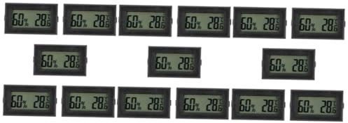 BCOATH 15stücke Mini Lcd Hygrometer Tragbare Hygrothermographen Für Innen Und Außen Präzise Temperatur Und Luftfeuchtigkeitsmessung Für Gewächshäuser Kühlschränke Und Terrarien