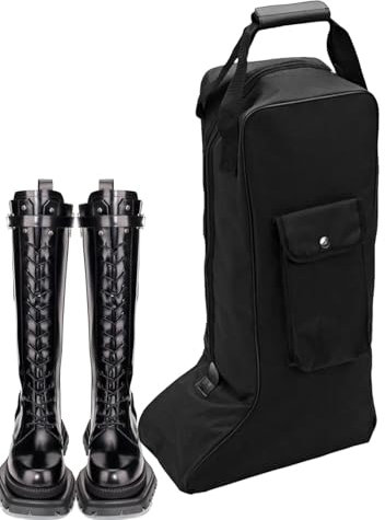Stiefeltaschen für Cowboystiefel, Cowboystiefeltaschen für die Reise Aufbewahrungstaschen für lange Stiefel,Staubdichte Aufbewahrungstasche für Reitstiefel, Reise-Reißverschlusstasche, tragbarer Sch