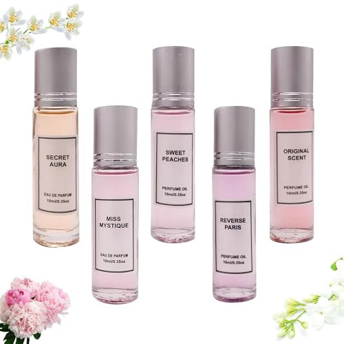 Pheromone Parfum Woman, 2025 Neu Secret Pheromone Parfüm Set, Pheromone Perfume Collection, Roll-On Pheromon Parfüm,Enhanced Scents Pheromon (5PC)