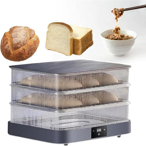 Scatola per Fermentazione Del Pane,Scatola Di Fermentazione per Riscaldamento Del Lievito Madre,Controllo Automatico Dell'umidità,Per Fermentazione Del Pane per Yogurt E Impasto Da Cucina