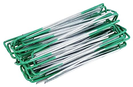 Toddmomy 20piezas Clavos De Jardín para Césped Fijación De Carpas Verdes Estacas