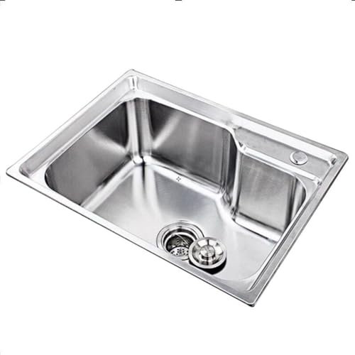 Fregadero bajo encimera de Acero Inoxidable para Exteriores e Interiores. Fregadero de Cocina bajo encimera de un Solo Seno con escurridor.