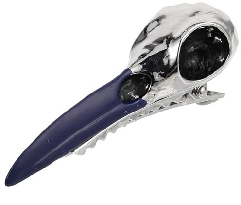 Healvian Barrette Halloween Forme de Crâne de Corbeau Accessoire Gothique pour Cheveux Parfait pour Vos Costumes et Fêtes Halloween Ajoutant et à Look