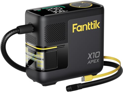 Fanttik X10 APEX Heavy Duty Tire Inflator Portable Air Compressor, 150 PSI 35s Fast Inflation Cordless Air Compressor with Digital Pressure Gauge, for Pickup Trucks, MPV, SUV, Motorcycles