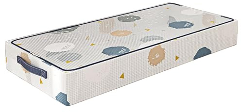 Contenedores de Almacenamiento para Debajo de la Cama - Caja de Almacenamiento Bajo la Cama - Organizadores Transparentes Apilables con Ruedas para Edredón Ropa de Armario Embalaje Hogar Mudanzas