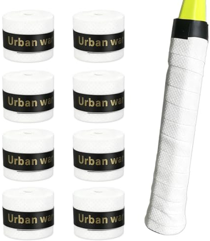 KEPYATI 8 Stück Tennis Griffband Anti-Rutsch, Tennis Griffband, Rutschfestes Griffband Badmintonschläger, Overgrip Tennisschläger Für Tennisschläger, Badminton, Squash Schläge