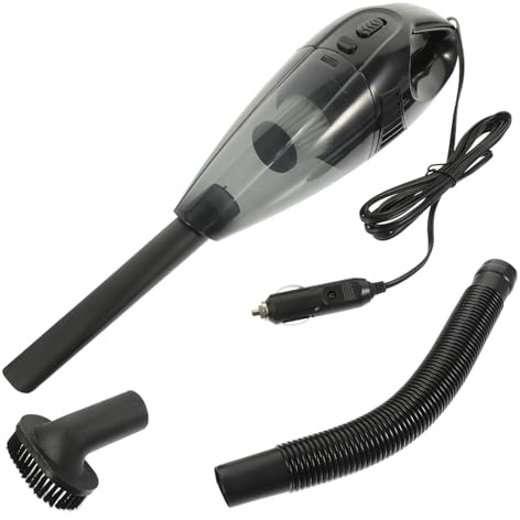 Toyvian Aspirapolvere Auto Portatile Per Liquidi e Solidi Filo Lungo Filtro Lavabile Multistrato Impugnatura Antiscivolo