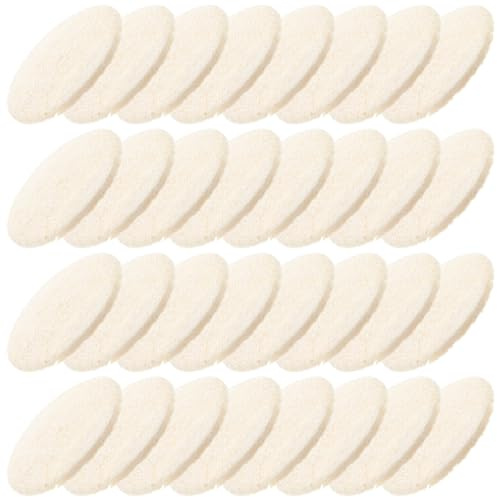 STOBAZA 36 Stück Teiliges Loofah Pads aus Natürlichem Luffa Sanfte Effektive Peeling pads Kompakt Wiederverwendbar Geeignet für Männer und Frauen zur Gesichtsreinigung und Hauterneuerung