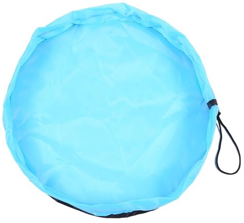 Aufbewahrungstasche für Kinderspielzeug, 150cm Oxford-Gewebe Faltbar Spielzeugtasche mit Kordelzug, Tragbarer Kinder Aufräumsack Spielzeug Organizer für Bauklötze, Autos, Puppen und Puzzles