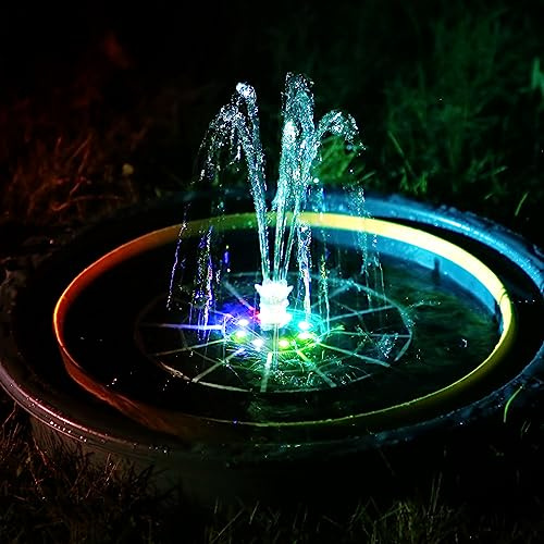 AISITIN Solarbetriebene Schwimmbrunnen Pumpe für Gartenteiche